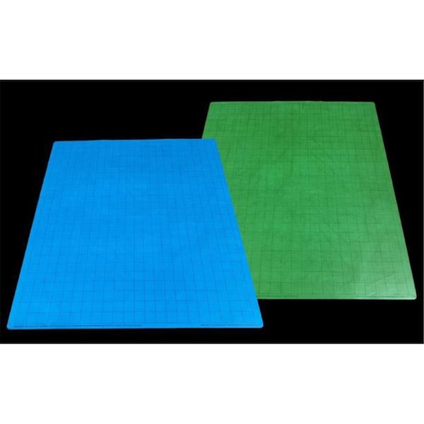 Time2Play 1 in. Reversible Squares Battlemat Board Game, Blue & Green TI2738353 - main